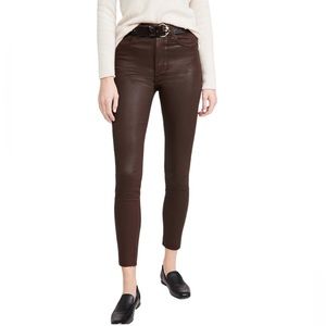 Sanctuary Denim The Charmer Burgundy Plum Coated Jeans